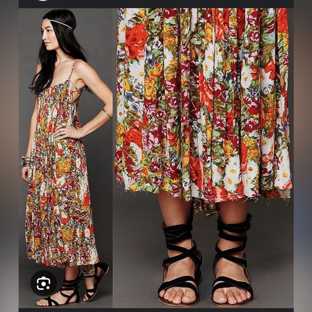 Free People floral dress- Selena Gomez dress